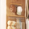 2 Pack Pull Out Belt Hanger for Closet, Wooden Tank