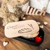 Spruchreif Lunch Box with Engraved Breakfast Board, Adult Lunch Box,