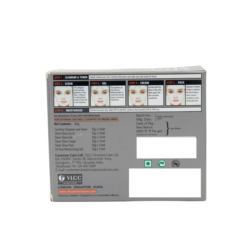 VLCC Silver Facial Kit (60gm)