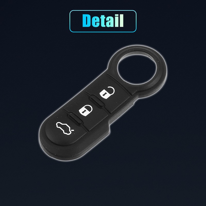X AUTOHAUX Car Key Case for Fiat 3 Buttons Remote