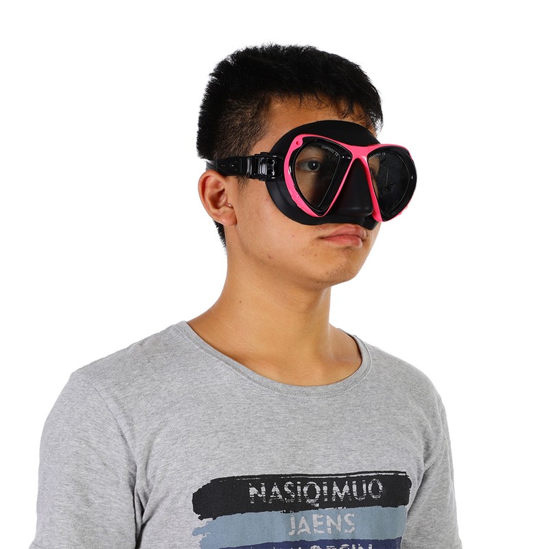 KEEP DIVING Adult Snorkeling Diving Mask Glasses Goggles Underwater Equipment(Rose