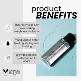 Kenra Professional Moisturizing Oil | Aceite hidratante ligero | Absorción inmediata | Aceite multifuncional para tratamiento, estilizado y acabado |Protección térmica |Todo tipo de cabello |80 ml