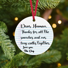 Dog Mom Gifts Christmas Ornament Dog Lover Gifts for Women Dog Gifts for Dog Lovers Dog Themed Gifts Ceramic Ornament Dog Owner Gifts Fur Mama Gift Christmas Tree Ornaments Gift for Dog Lovers