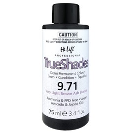 Hi Lift Trueshades Demi Permanent Hair Colour, 75 ml, Very Light Brown Ash Blonde