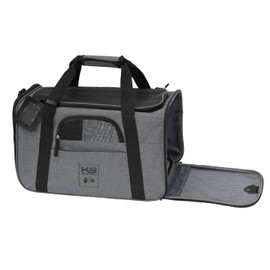 K9 Sport Sack Karry-On | Dog Carrier for Small and Medium Pets | Airline Approved Pet Carrier | Fully Ventilated | TSA and Veterinarian Approved (18" L x 10" W x 9" H, Grey)
