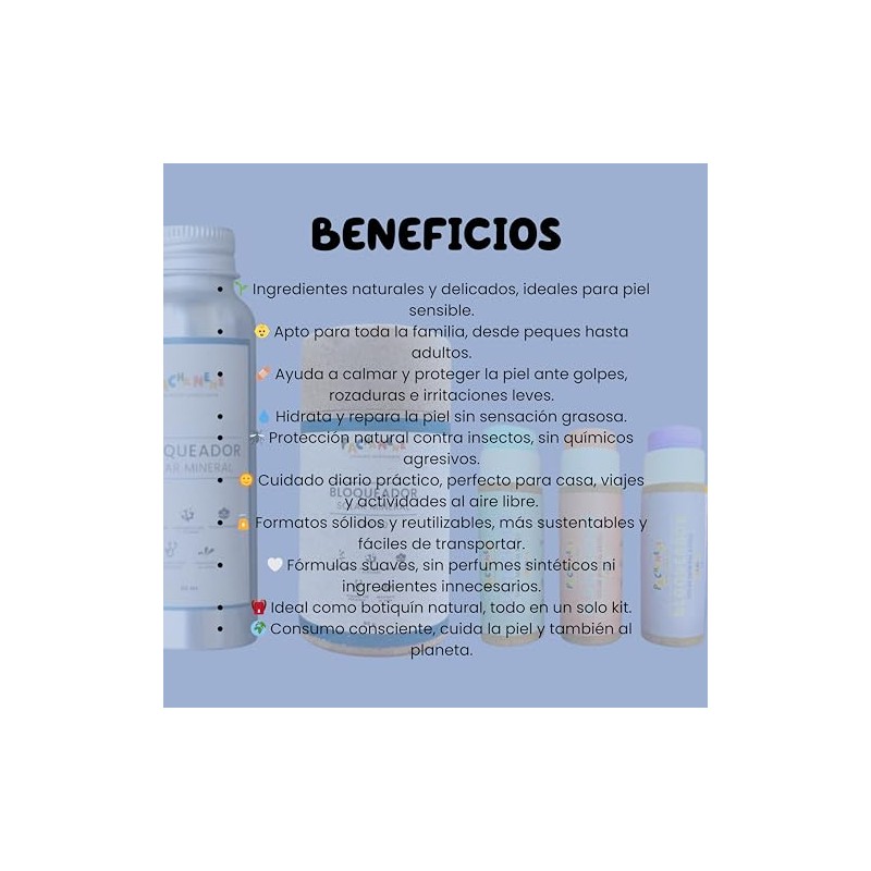 Kit Protección Total - Bloqueador Solar Mineral FPS 50, 80