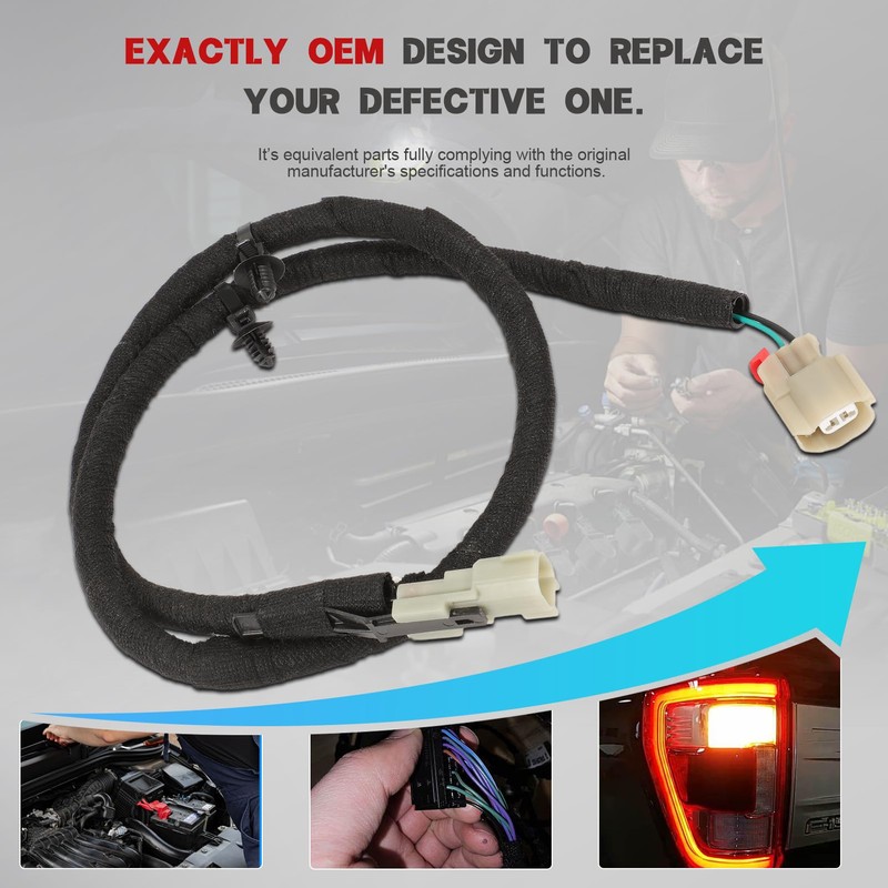 Lighting Bed Lamp Wiring Harness Rear Box for F150 2021
