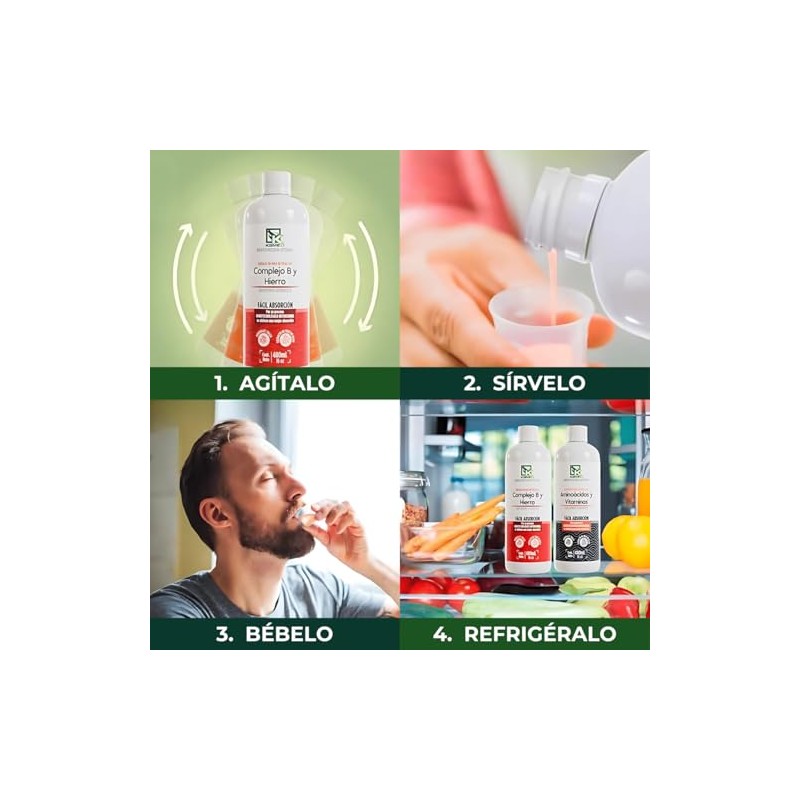 Complejo Hierro Extracto Hoja Olivo Suplemento Líquido Liposomal Alta Absorción