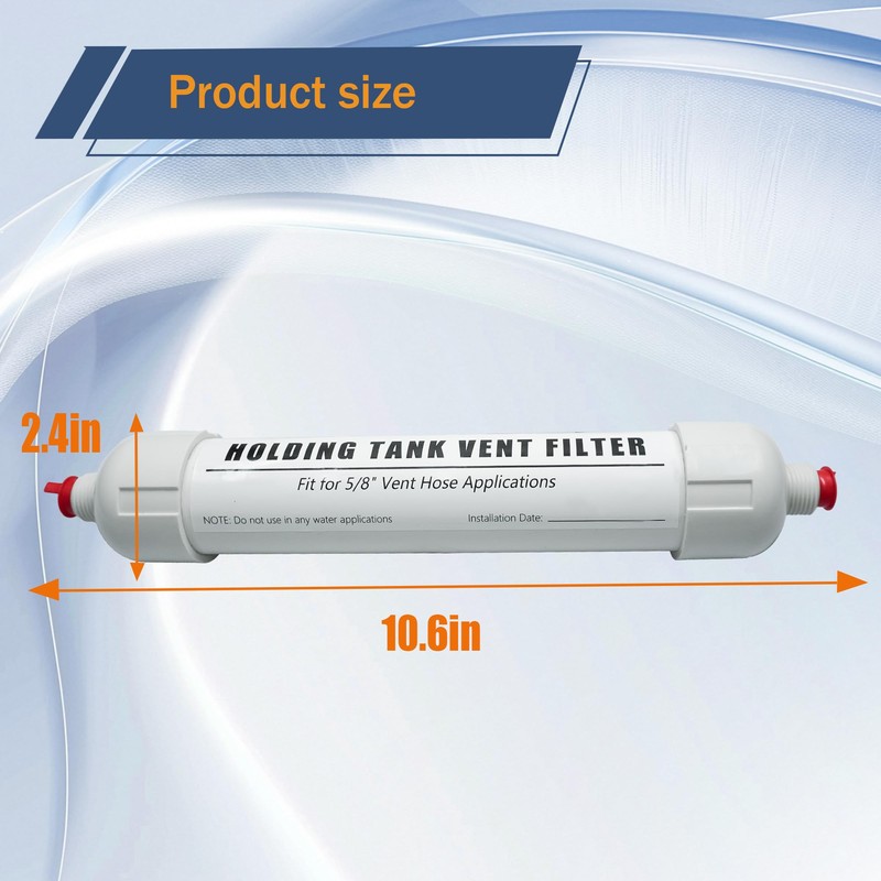 Holding Tank Vent Filter (5/8") Replacement for Sealand/Saniguard/Dometic Filters (5/8")