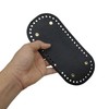 Yayatty 6 Pcs PU Leather Bag Bottom Oval Knitting Crochet