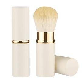 Makeup Brushes Retractable Brush Kabuki Makeup Brushes Foundation Brush Travel Face Kabuki Makeup Brush for Liquid Cream and Flawless Powder Cosmetics (white2)