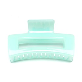 QinGoo Medium Size Green Hair Clip, Hair Clip, Firm, Hair Accessory, Cute, Stylish, Ladies, Korean, 1 Piece (3.5 x 1.9 inches (8.8 x 4.8 cm), Green)