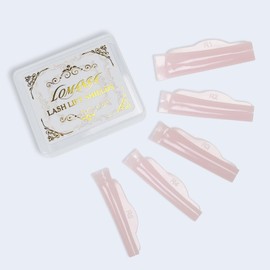 Lomansa Lash Lift Silicone Rods Shield Pads No Glue Self Sticky Flexible Reusable Curler DIY Lash Perm Lifting Tools (Pink)