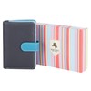 VISCONTI Twofold Leather Women's Purse Rainbow Multicoloured Purse(RB51) RFID, blue,