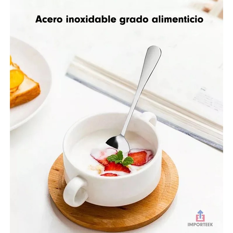 Importeek Juego 3 Cubiertos Acero Inoxidable Cuchara Cuchillo Tenedor