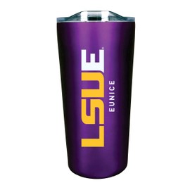 LSU Eunice Double Walled Soft Touch Tumbler, Design-1 - Purple