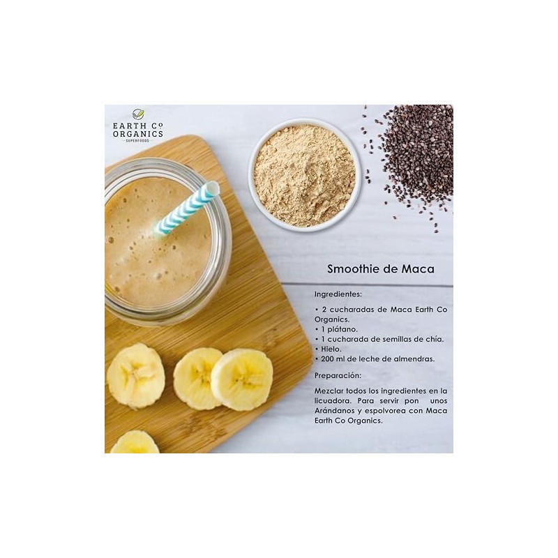 Maca Peruana Orgánica 100 Natural Maca en Polvo Amarilla Alta