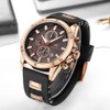 Minifocus 미니포커스 남성 러버메탈밴드 손목시계 MF0089G Minifocus Men's Rubber Metal