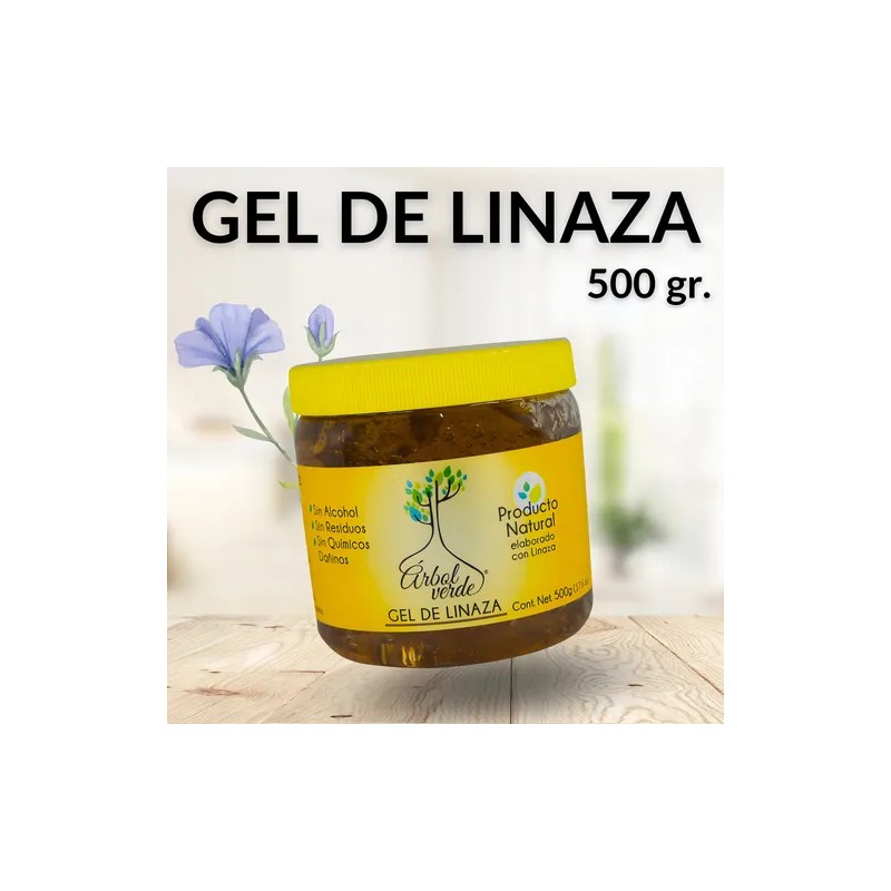 Gel Fijador De Linaza Para Peinar 500gr Arbol Verde Natural