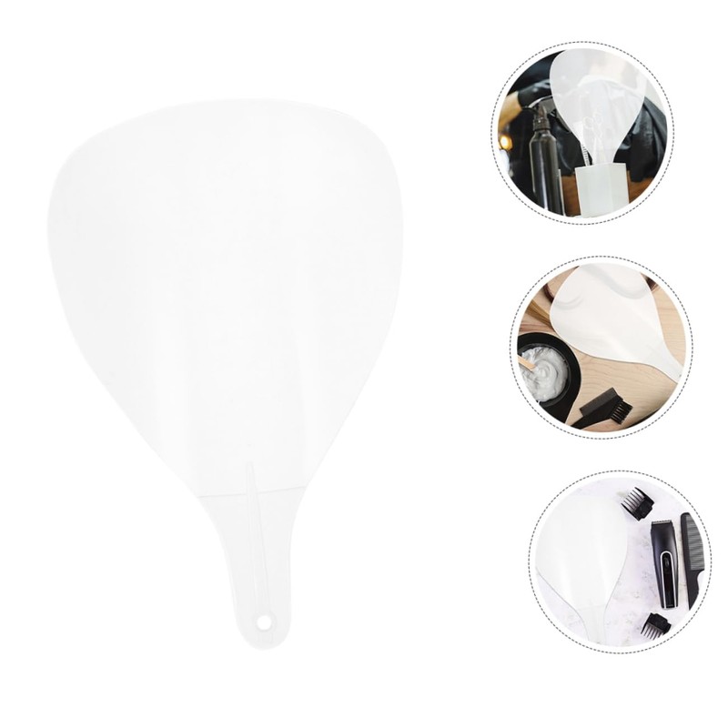 Baluue 2pcs Clear Plastic Barber Haircut Facial Shield Mask for