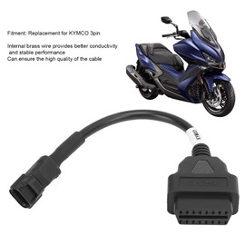 OBD2 Diagnosekabel Gute Leitfähigkeit Motorrad OBD2 Kabelstecker Scanner Ersatz für KYMCO 3Pin