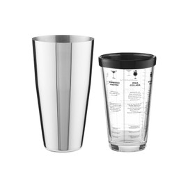 Maxwell & Williams Cocktail & Co Boston Cocktail Recipe Shaker 400ML Gift Boxed