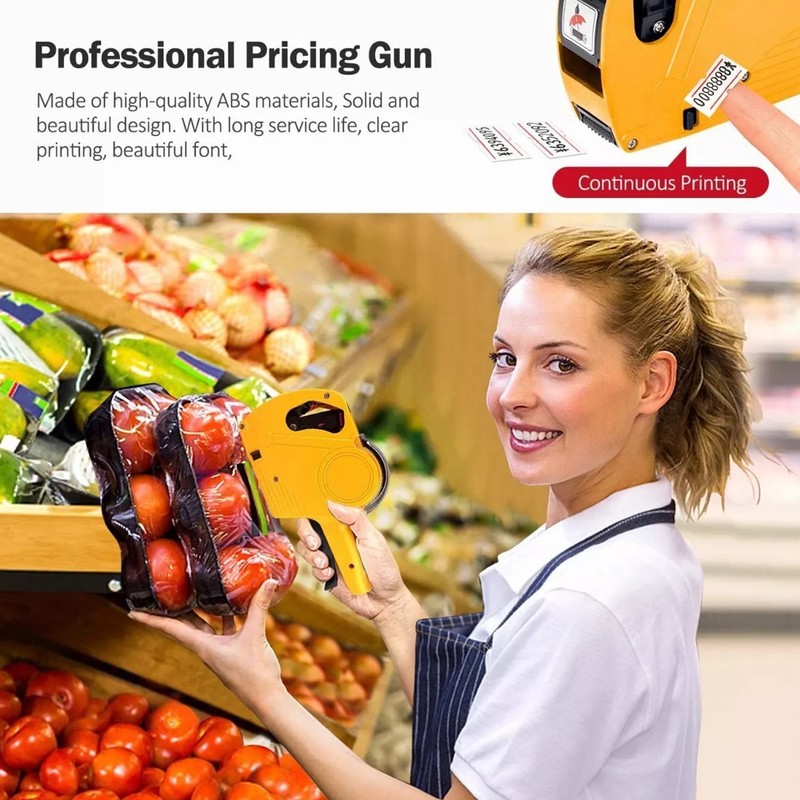 Multifunctional ABS Commodity Price Label Printer 8 Bits Practical Supermarket