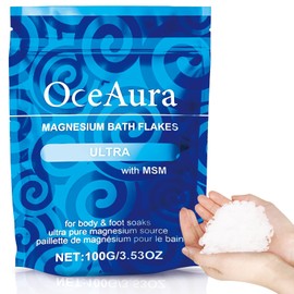 Magnesium Flakes - Natural Product - Ideal Bath Salt for a Foot Bath, Full Bath, Also for Magnesium Oil