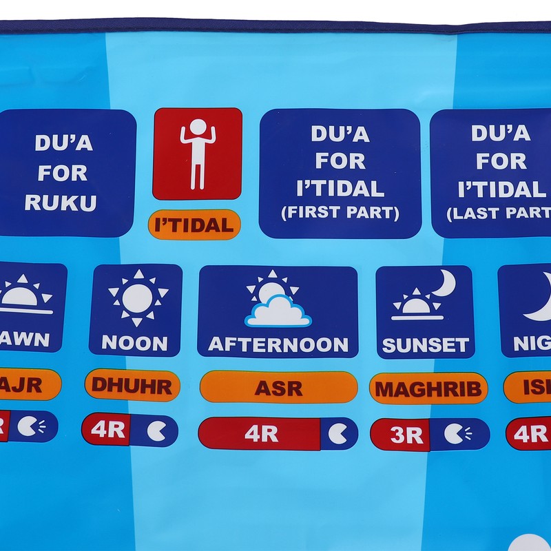 7 Languages Educational Prayer Mat Electronic Interactive Prayer Rug Mat