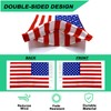 SWLOR Motorcycle American Flag, 6x9 inches, Red, White, Blue, Double