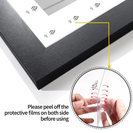 LaVie Home 8x24 Picture Frame Black Panoramic Picture Frame for Wall or Desktop