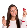 Fruidles Valentine's Hearts, Party Bag Fillers, Red Individually Wrapped Foils,