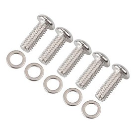 XMMT XMMT 5PCS Stainless Steel Derby Cover Button Head Screw Bolt Kit for Harley Touring Street Electra Glide Road King