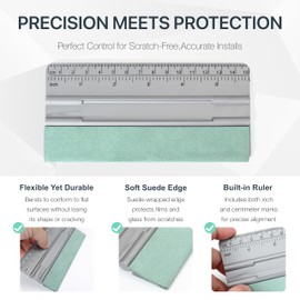 Volcanics 3-Piece Window Tint Tool Set – 200ml Spray Bottle, Felt-Edge Squeegee, and Storage Bag – Essential Window Tint Kit for Car and Home Film Installation