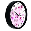 CreaDesign, WU-31-1030-02 Stars Pink Wall Clock for Children's Room, Silent
