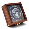 NKlaus 11679 Antique Brass Compass 7.8 cm in Wooden Box