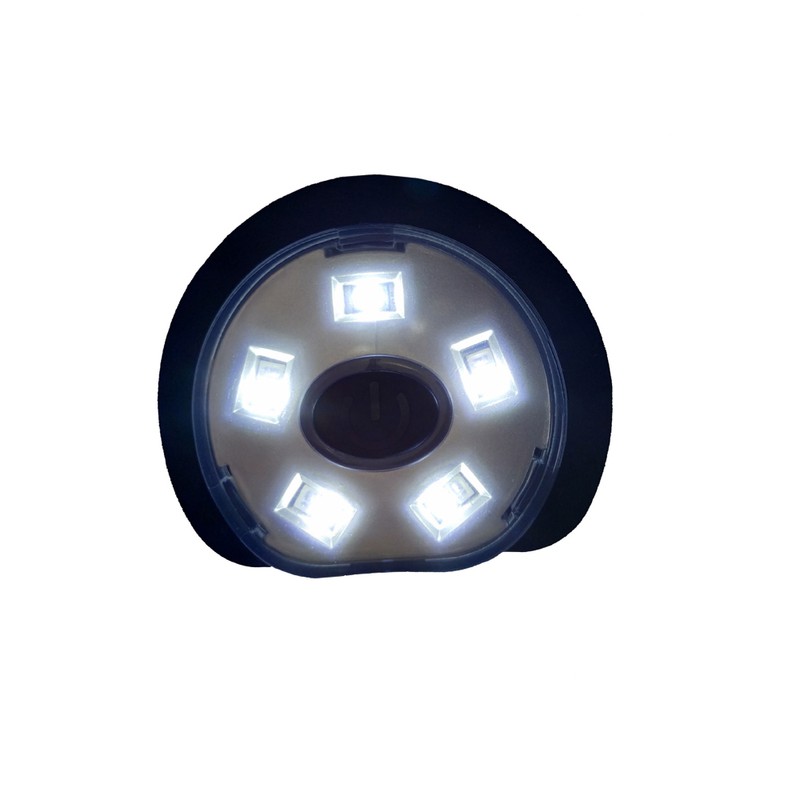 Clip On Flashlight Rechargeable 5 LEDs Hands Free 50 Lumens
