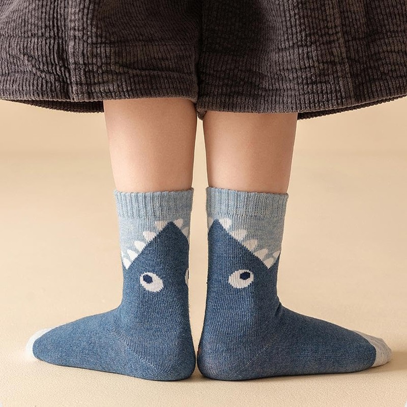 WARMVIN Toddler Boys Seamless Cotton Socks Kids Casual Colorful Cartoon