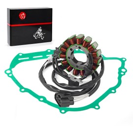 Magneto Stator and COVER Gasket Compatible with Yamaha Grizzly 700 YFM700FG 4x4 Fi 2007-2015 Grizzly 550 4x4 Fi 2009-2014 28P-81410-01-00