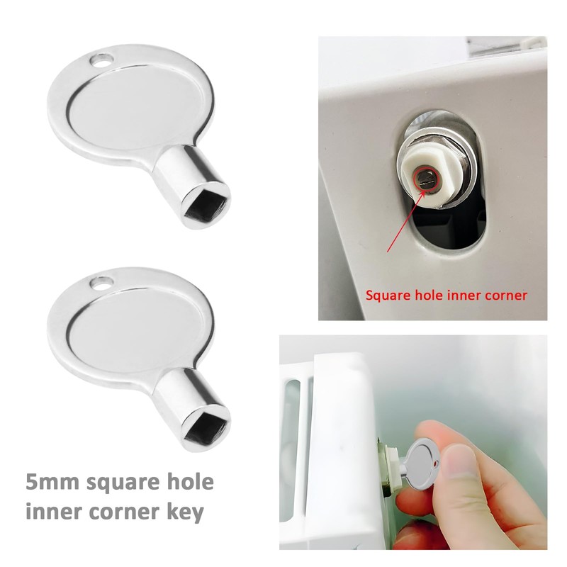 Be In Your Mind 4Pcs Metal Silver Square Socket Spanner