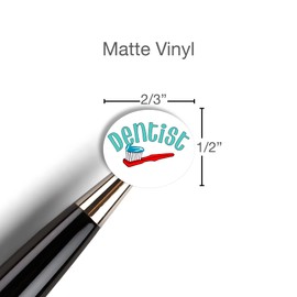 Dentist Appointment Planner Sticker / 54 Fun Vinyl Stickers (1/2”) / Teeth Clean Braces/Health Wellness Essential Productivity Life/Bujo Bullet Journaling/Todo Reminder (Matte Vinyl, 1 Sheet)