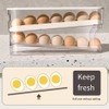 Fridge Egg Dispenser, 2 Layers Rolling Egg Dispenser, Space Saving