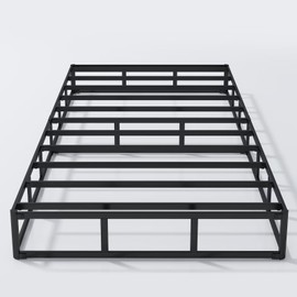 ALDRICH Twin Box Spring 7 Inch, 1500lbs Heavy Duty Metal Frame Mattress Foundation, Non-Slip/No Noise/Easy Assembly/Easy Clean Cover