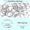 100PCS Split Key Rings, Key Rings Bulk for Keychain and