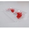 3 pairs Red Lashes Long Thick False Eye Lashes Costume