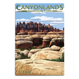 Lantern Press Canyonlands National Park, Utah 88794 (6x9 Aluminum Wall Sign, Wall Decor Ready to Hang)