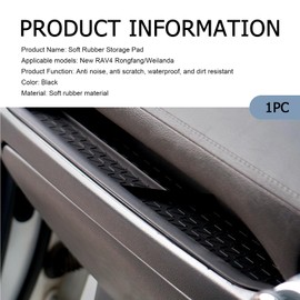 Anyhut 1 PC Passenger Storage Organizer, Car Glove Box Storage Organizer Tray, Compatible with To-yota RAV4 2023 2022 2021 2020 2019 Accessories (Black #Passenger Storage Organizer)