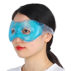 Pongnas Mascarilla para Ojos Reutilizable con Compresa Fría y Caliente, Mascarilla para Ojos de Gel Refrescante para Hinchazón de Ojeras, con Material y Liso, para Trabajadores