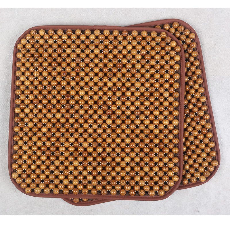 KENNISI Wood Beaded office Seat Cushion, Bead Seat Cushion for