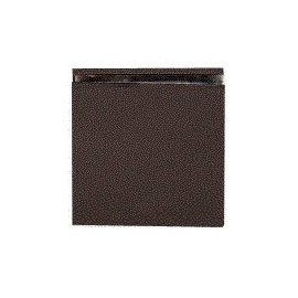C.R. LAURENCE SCU40RB CRL Oil Rubbed Bronze Square Style Hole-in-Glass Fixed Panel U-Clamp